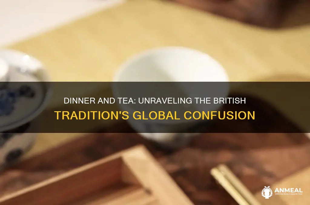 why do people say dinner and tea