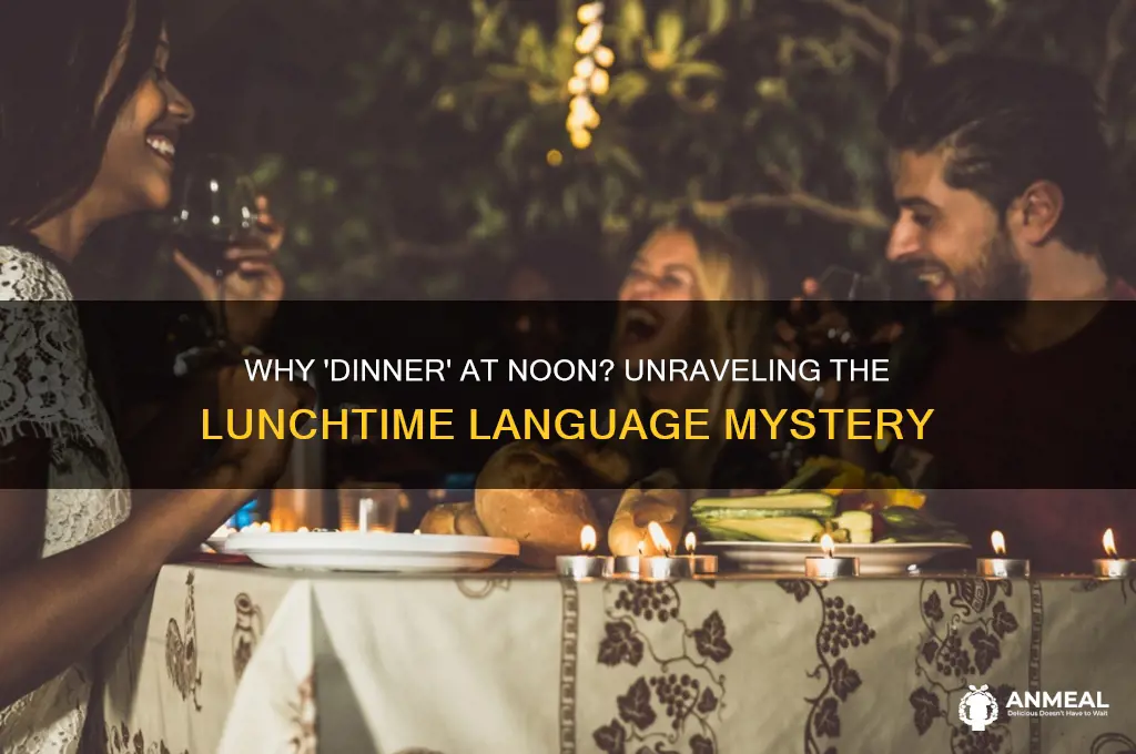 why do people say dinner for lunch