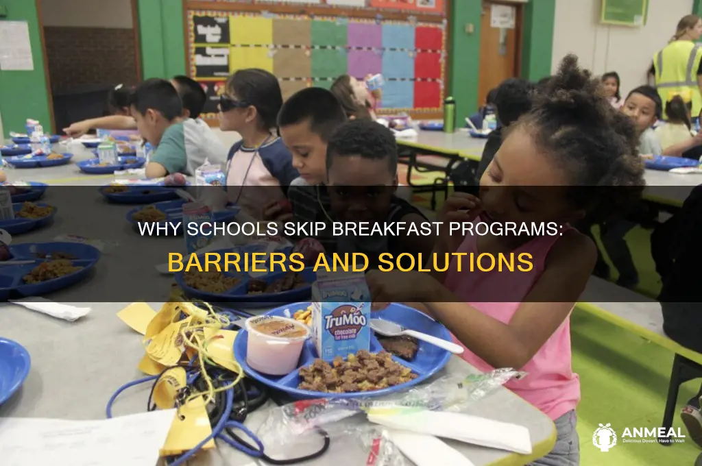 why do schools not participate in breakfast program