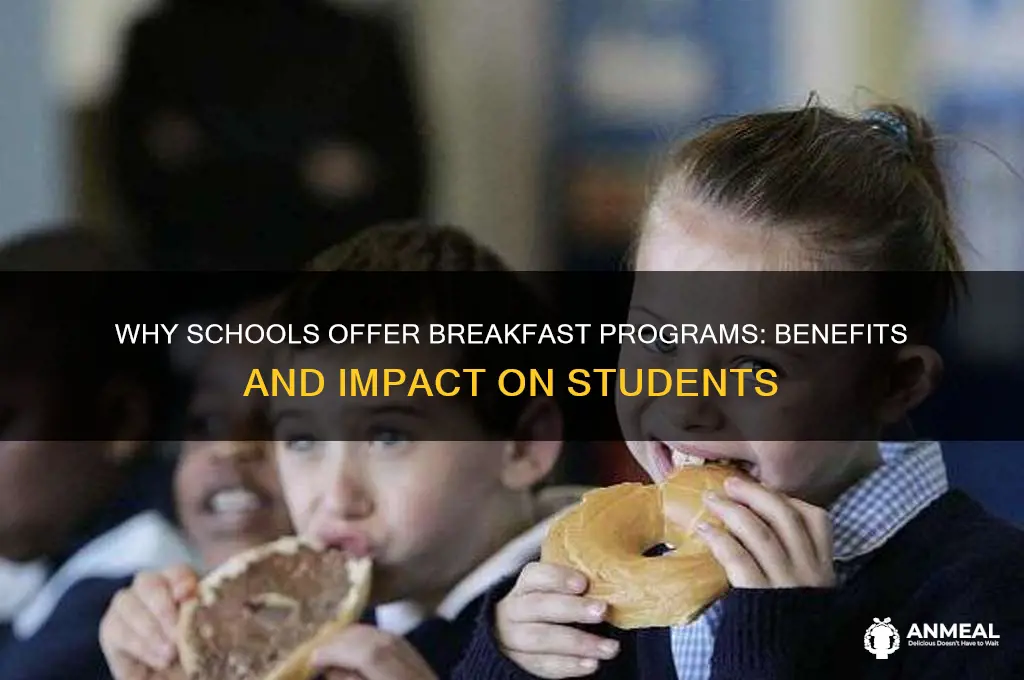 why do some schools breakfast program