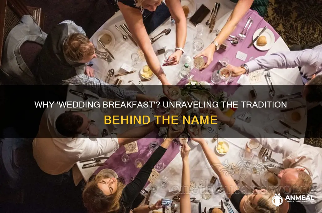 why do they call it a wedding breakfast