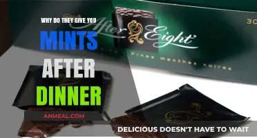 The Sweet Tradition: Why Mints Are Served After Dinner