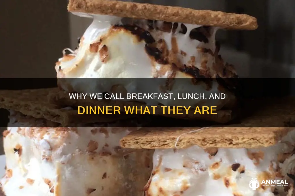 why do we call breakfast lunch and dinner