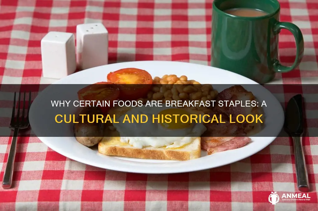 why do we consider breakfast foods breakfast foods