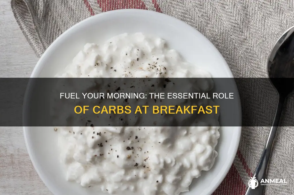 why do we need carbs for breakfast