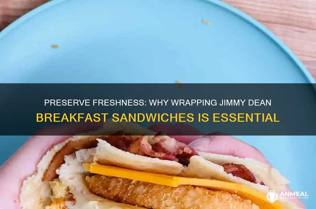 why do you need to wrap jimmy dean breakfast sandwiches