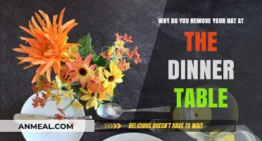 Dining Etiquette Explained: The Reason Behind Removing Hats at the Table