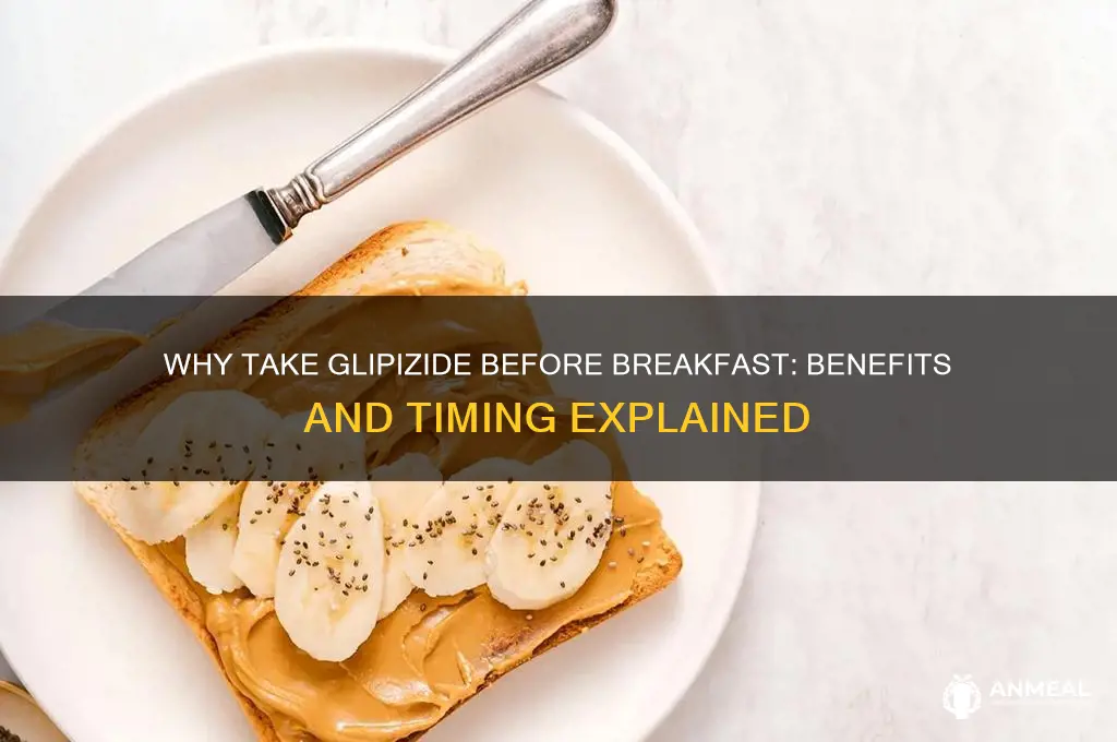 why do you take glipizide before breakfast