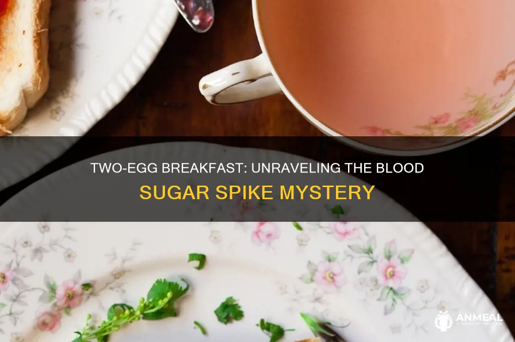 why does a two egg breakfast raise my blood sugar