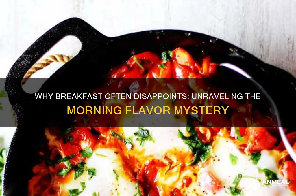 why does breakfast taste bad
