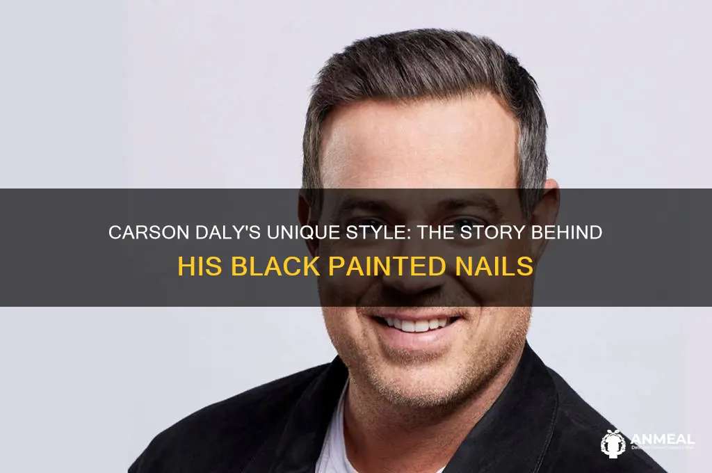 why does carson daily have two black painted dinner nails