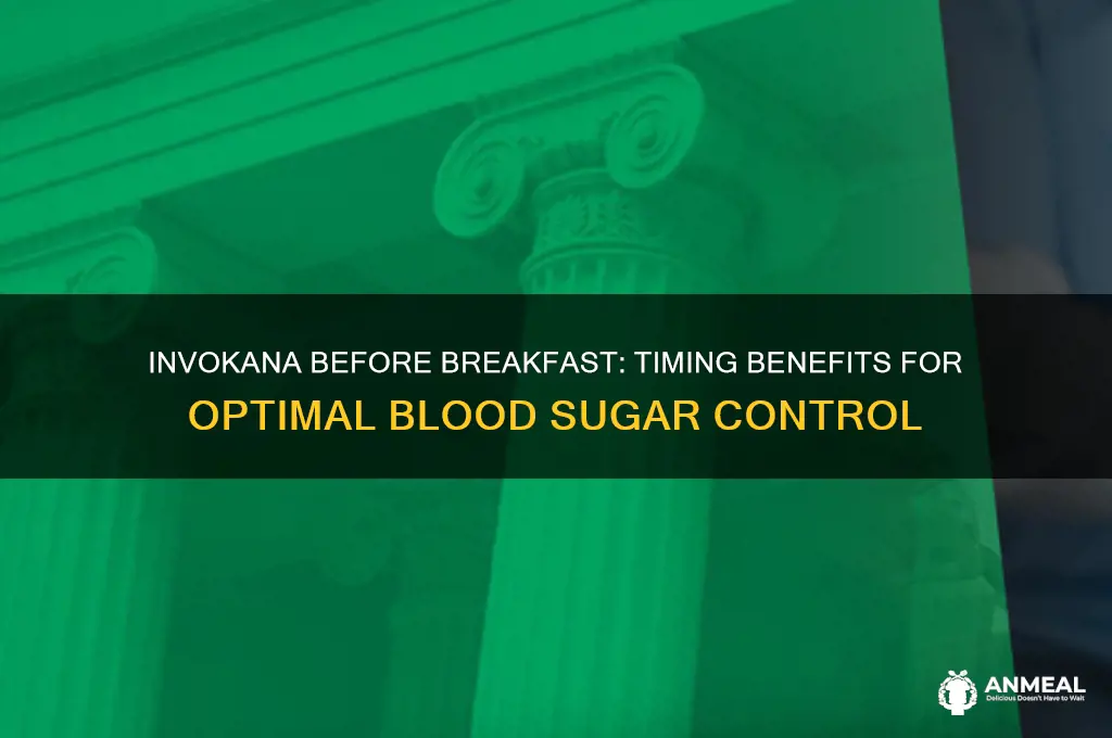 why does invokana have to be taken before breakfast