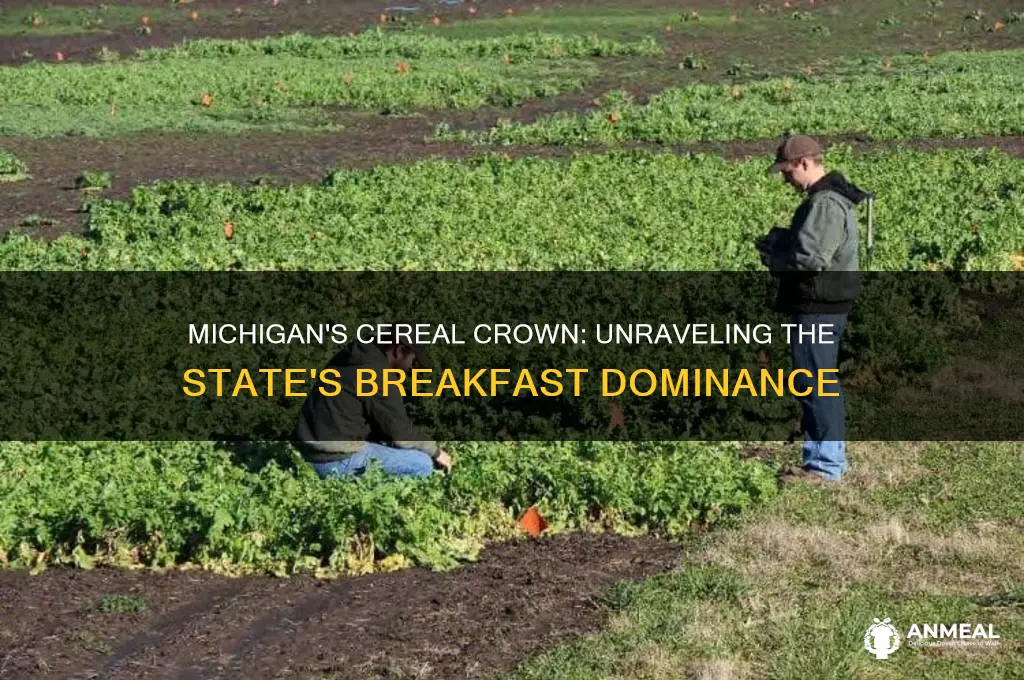 why does michigan produce the most breakfast cereal