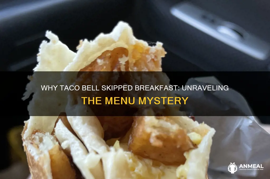 why does taco bell not have breakfast
