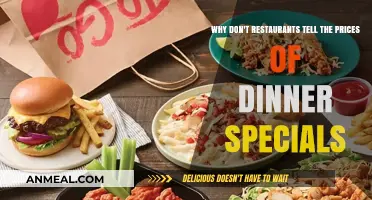 Why Restaurants Keep Dinner Special Prices a Mystery