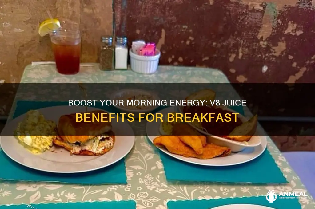 why drink v8 juice for breakfast