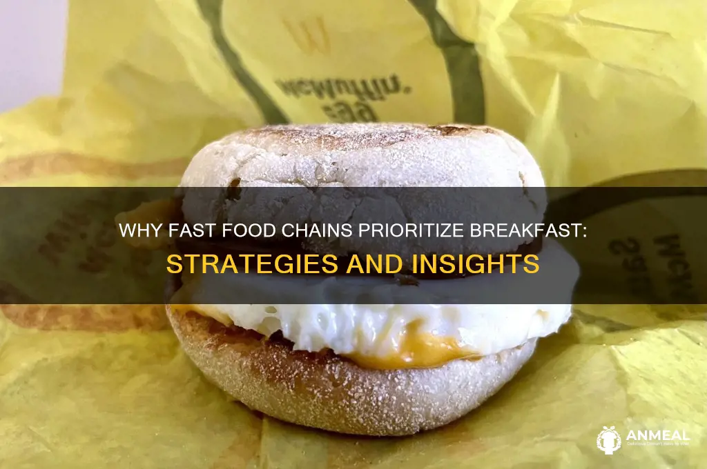 why fast food chain focus on breakfast