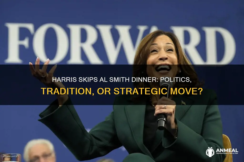why harris skipped al smith dinner