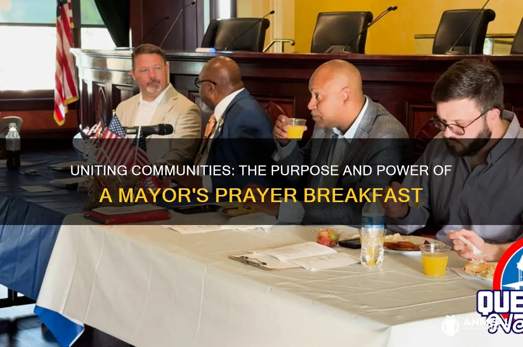 why have a mayors prayer breakfast
