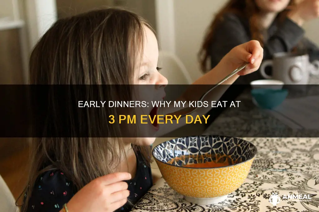 why i give my kids dinner at 3pm