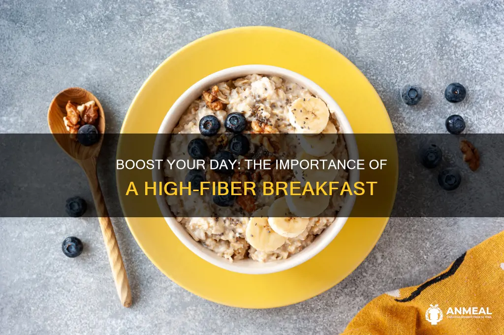 why is a high fiber breakfast important