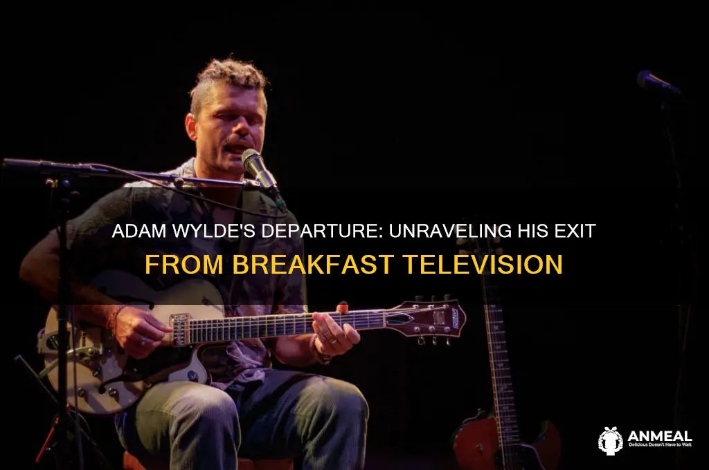 why is adam wylde not on breakfast television anymore