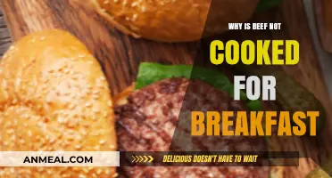 Why Beef Rarely Makes an Appearance at Breakfast Tables