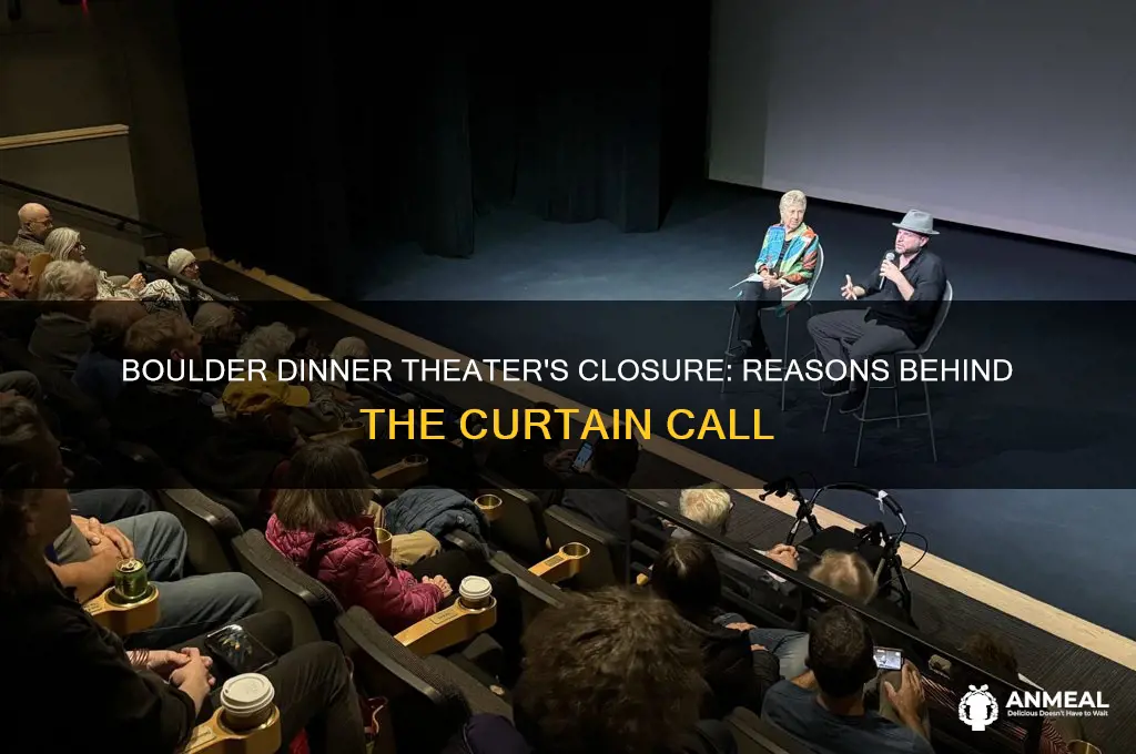 why is boulder dinner theater closing