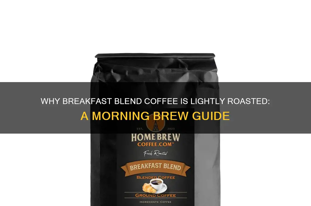 why is breakfast blend light