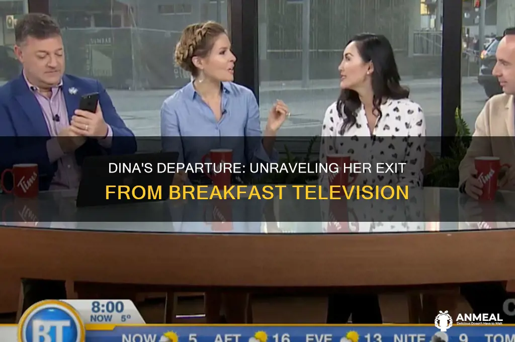 why is dina leaving breakfast television