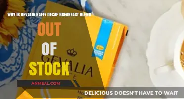 Gevalia Kaffe Decaf Breakfast Blend Out of Stock: Reasons Explained