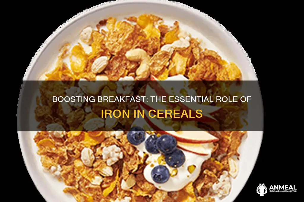 why is iron added to breakfast cereal