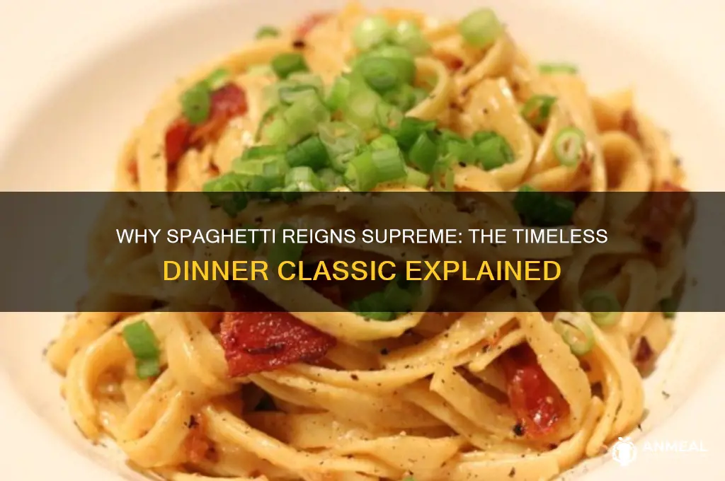 why is it always a spaghetti dinner