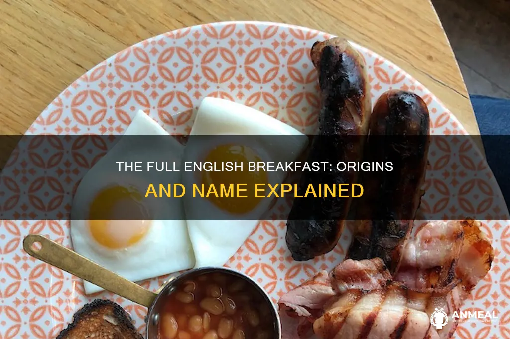 why is it called a full english breakfast