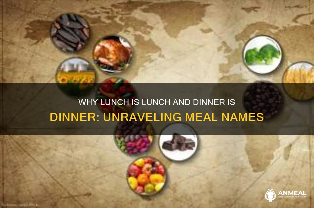 why is lunch called lunch and dinner called dinner