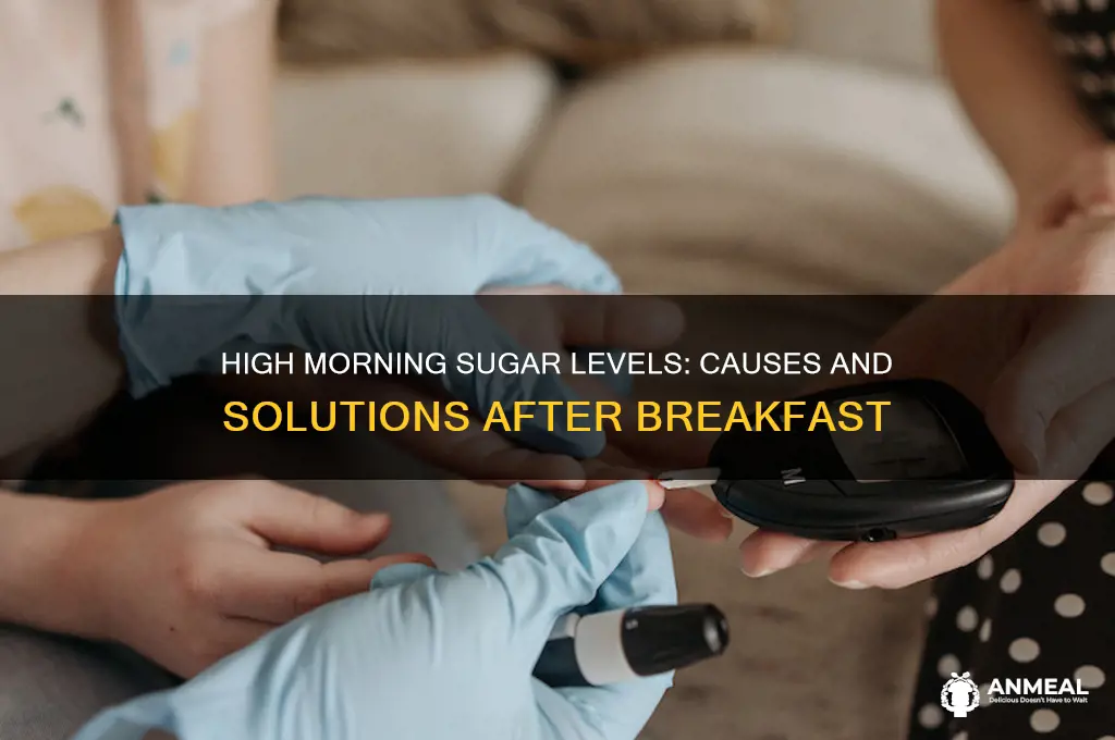 why is my sugar level high after breakfast