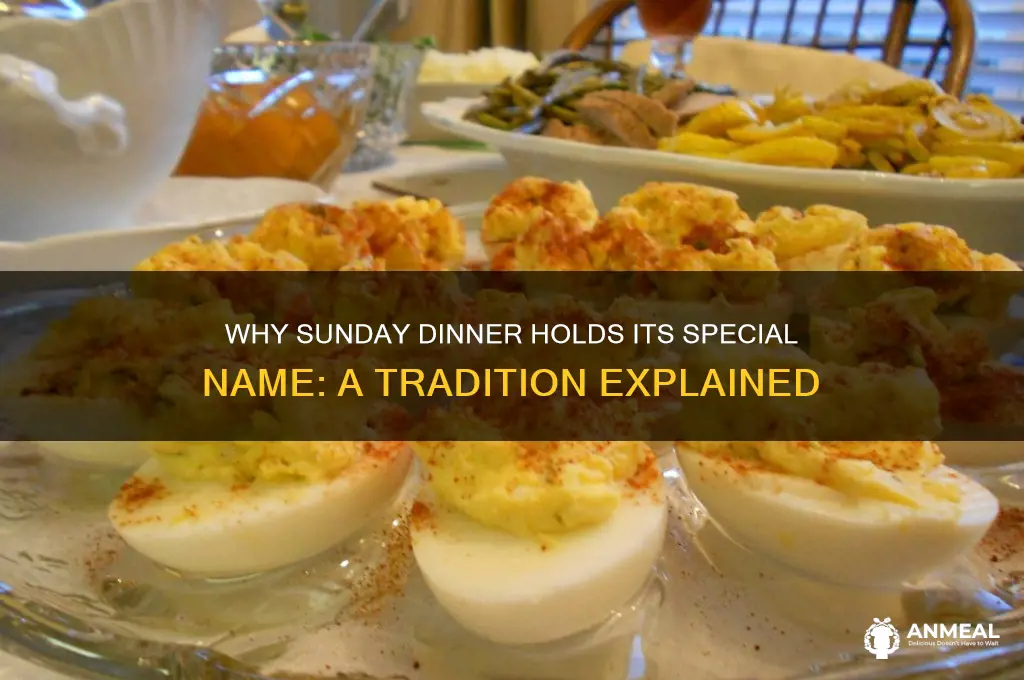 why is sunday dinner called sunday dinner