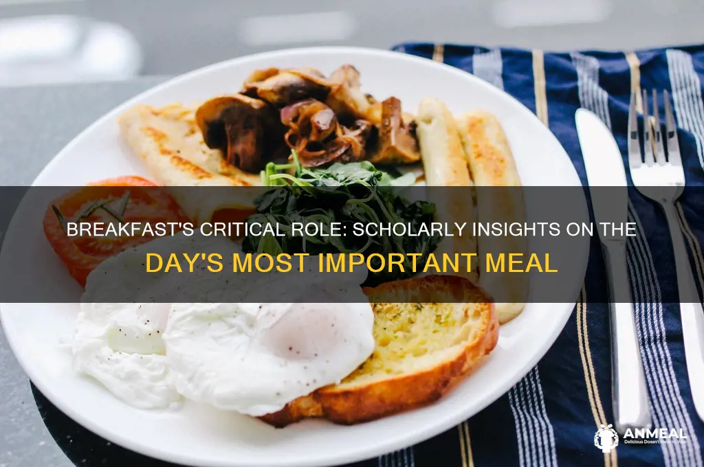 why is the breakfast the most important meal scholarly article