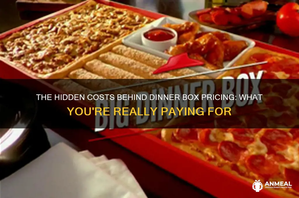 why is the dinner box more expensive that it appear