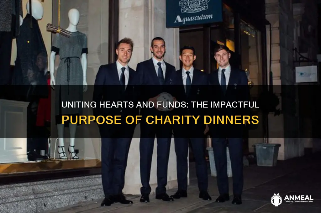 why is the purpose of a charity dinner