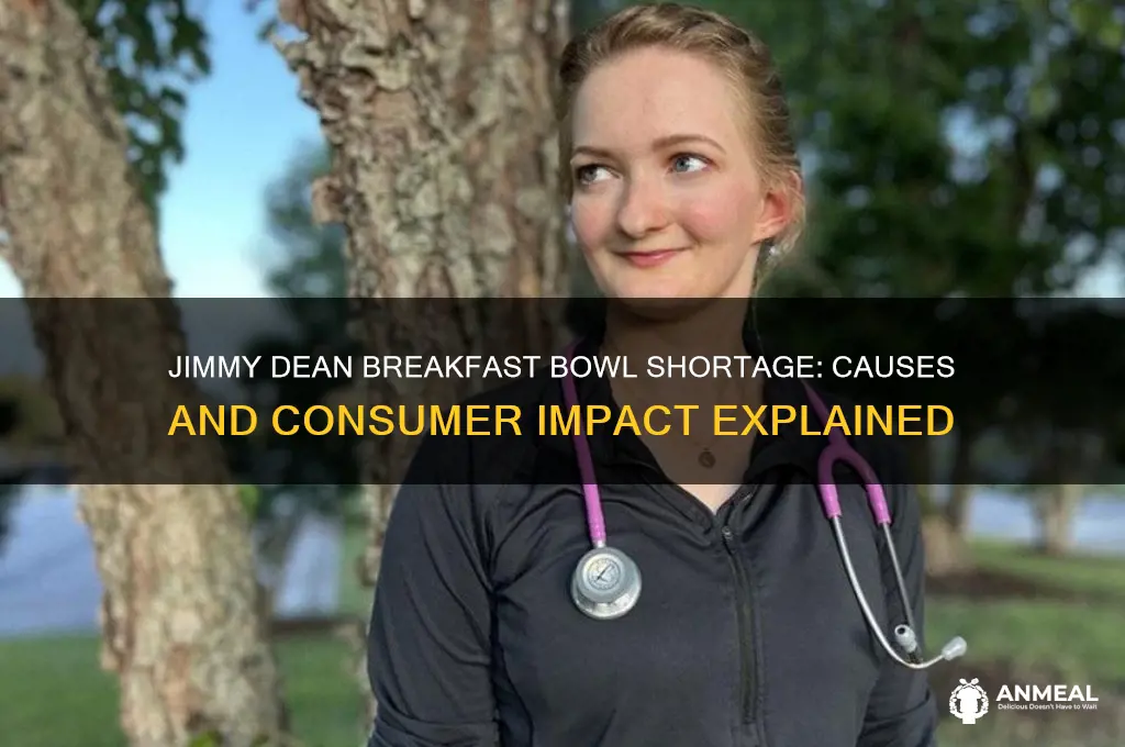 why is there a shortage of jimmy dean breakfast bowls