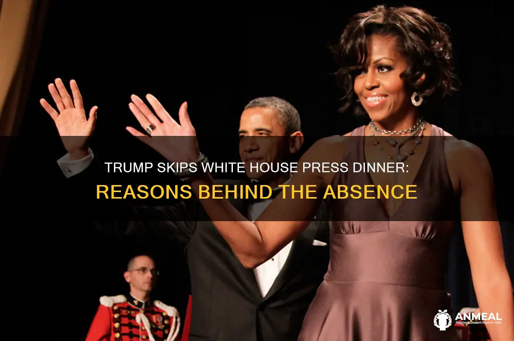 why is trump skipping the white house press dinner