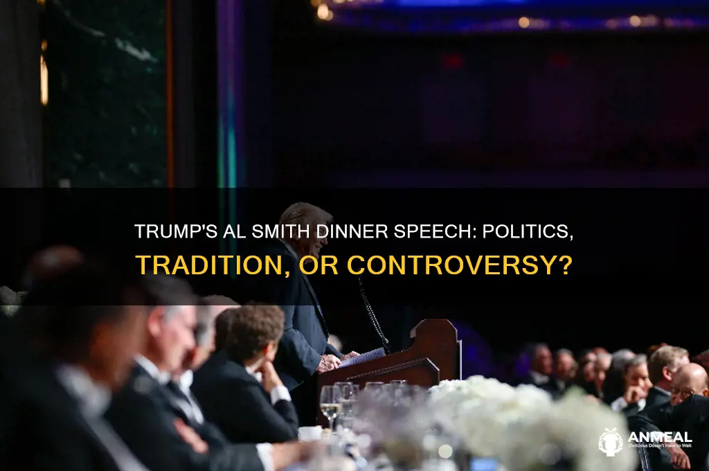 why is trump speaking at al smith dinner