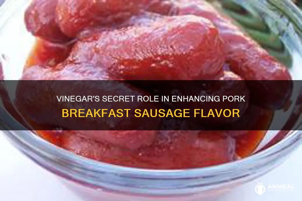 why is vinegar used in pork breakfast susagee