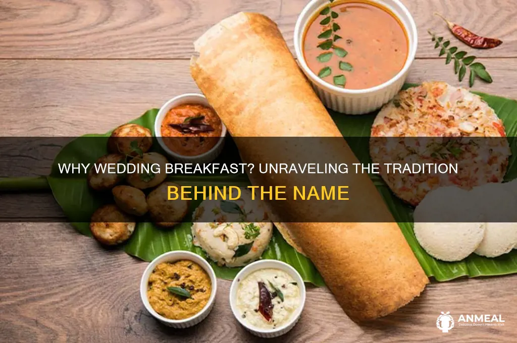 why is wedding dinner called wedding breakfast
