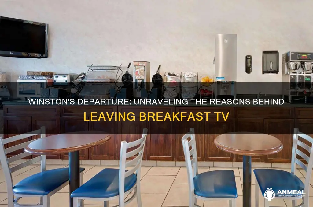 why is winston leaving breakfast tv