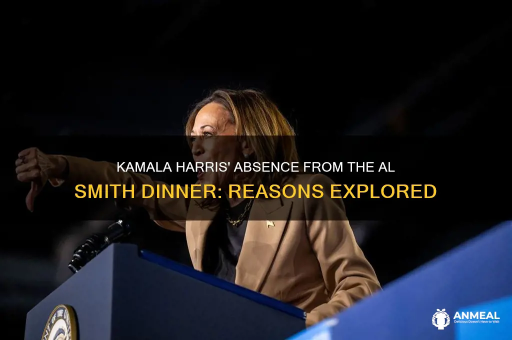 why isnt kamala harris at the al smith dinner