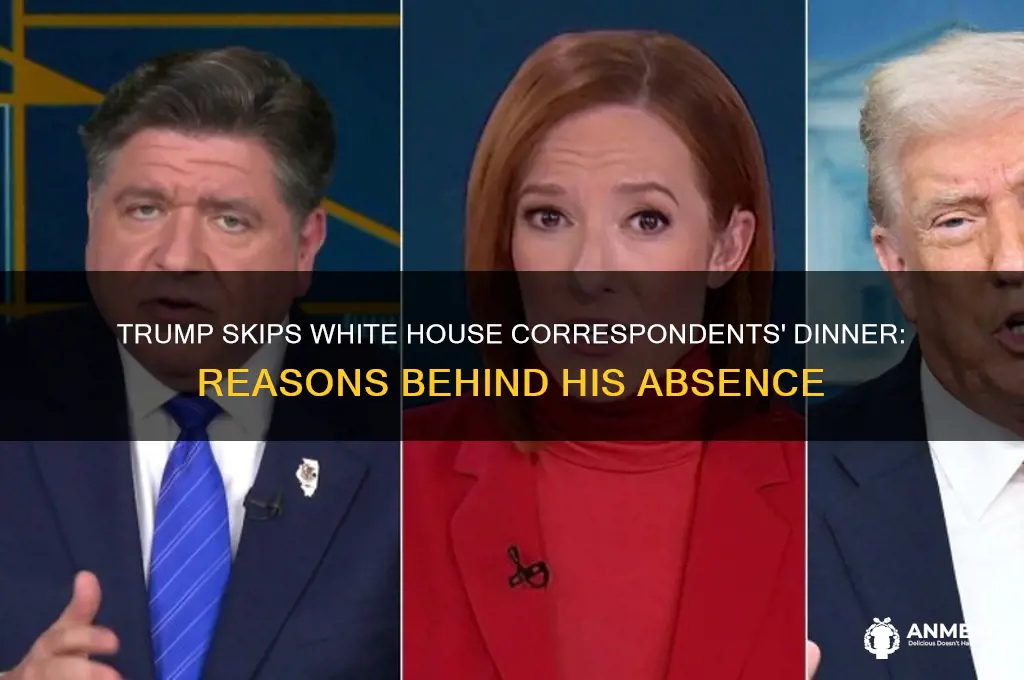 why isnt trump going ro the white house correspondence dinner