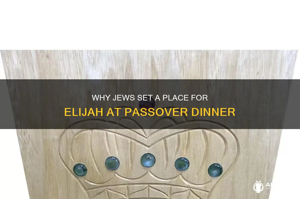why jews set a dinner place for elijah at