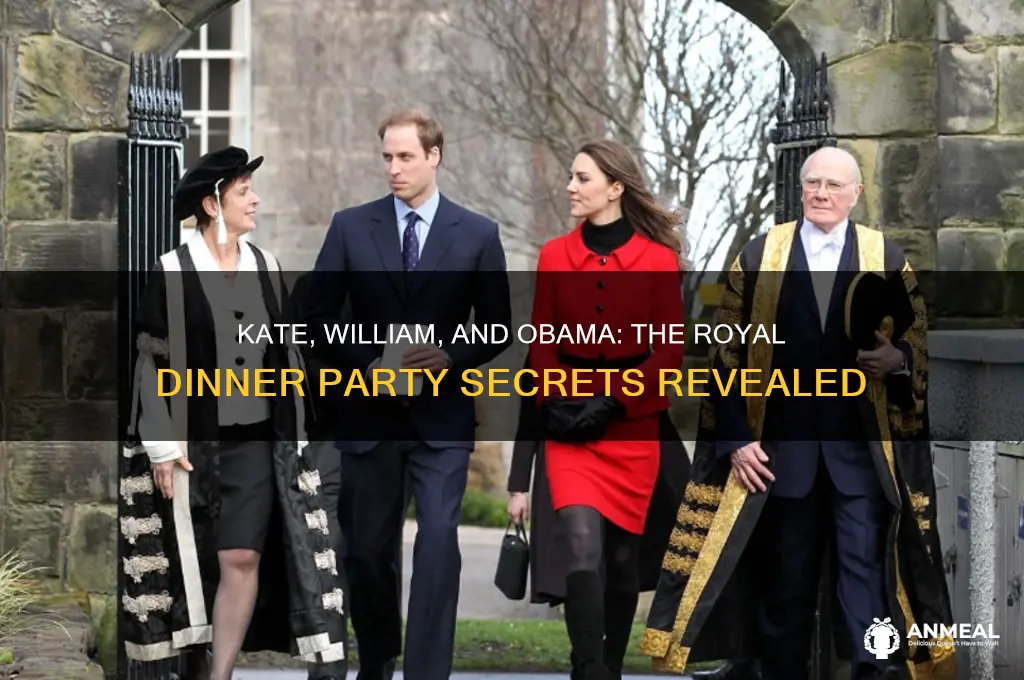 why kate and william had obama over for dinner